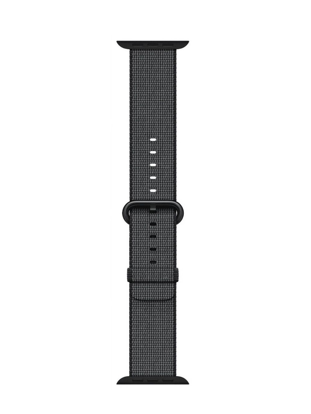 Apple Woven Nylon Band Black for sizes 38mm, 40mm, and 41mm watches